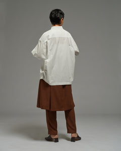 Unisex: Collared Shirt (Off White)