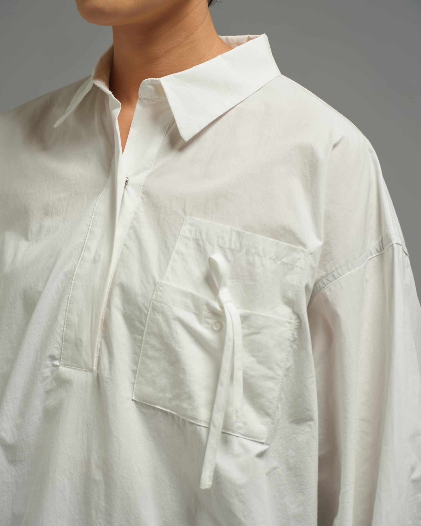 Unisex: Collared Shirt (Off White)