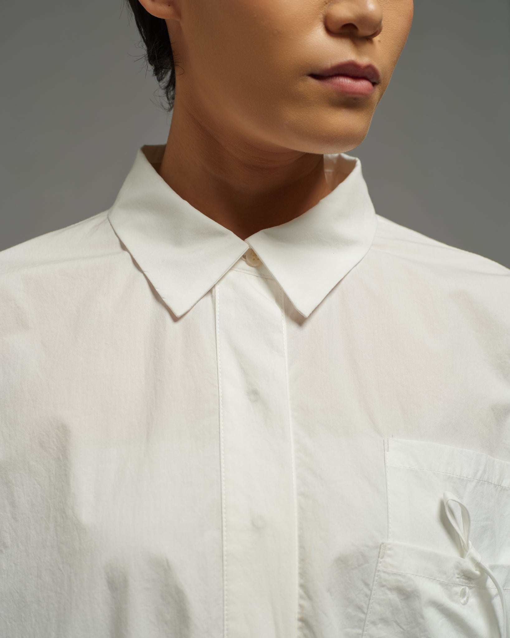 Unisex: Collared Shirt (Off White)
