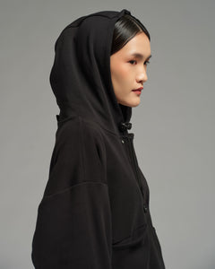 Unisex: The Hooded Sweater (Jersey Black)