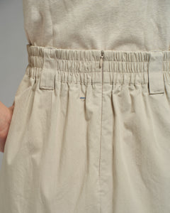 Women: Side Pleated Skirt (Beige)