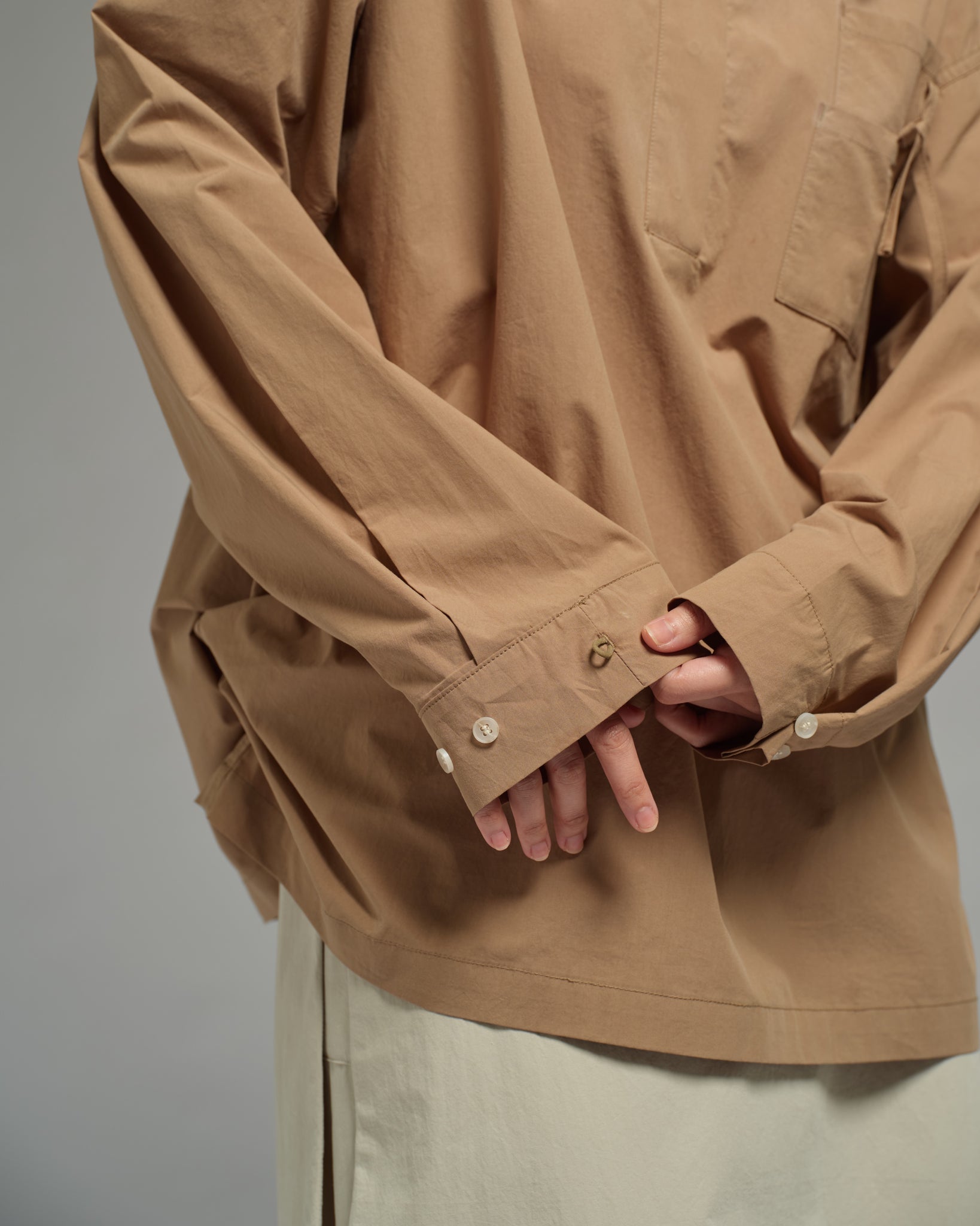 Unisex: Collared Shirt (Brown)