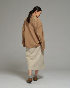 Unisex: Collared Shirt (Brown)