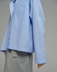 Unisex: Asymmetrical Shirt (Placid Blue)