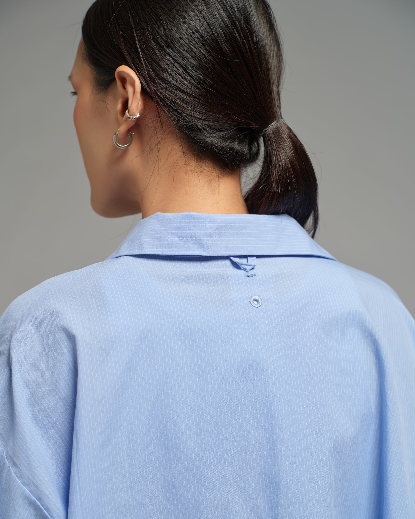 Unisex: Asymmetrical Shirt (Placid Blue)