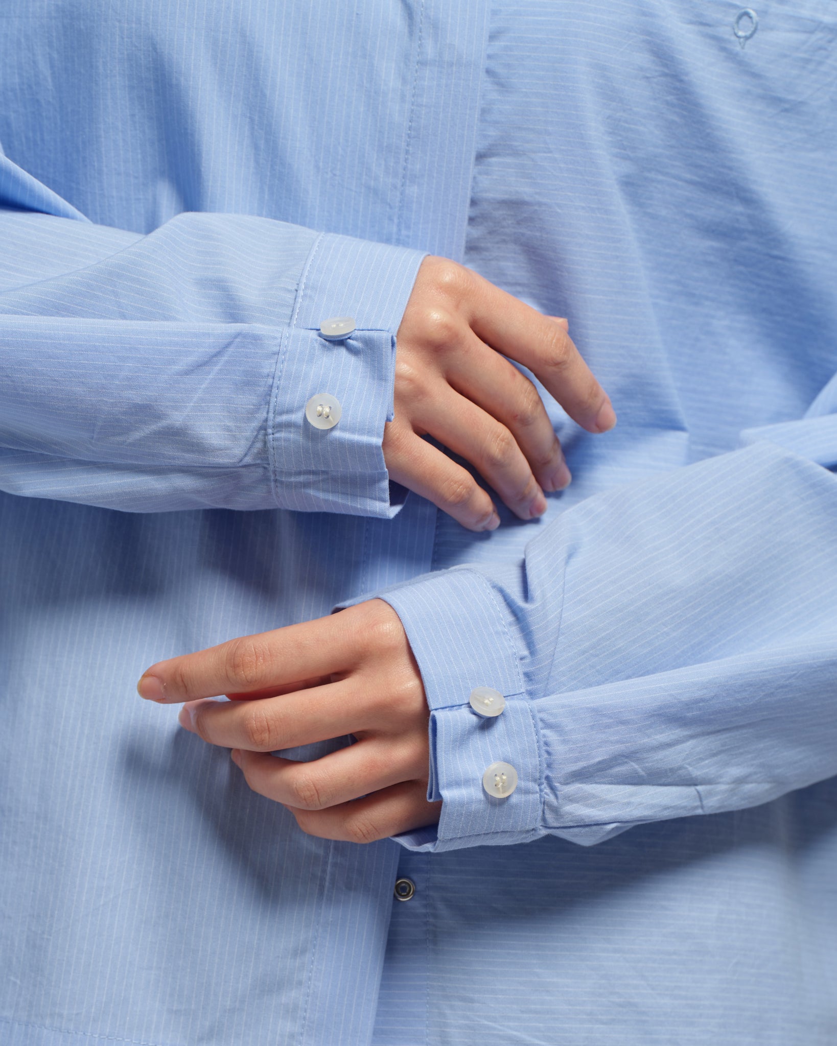 Unisex: Asymmetrical Shirt (Placid Blue)