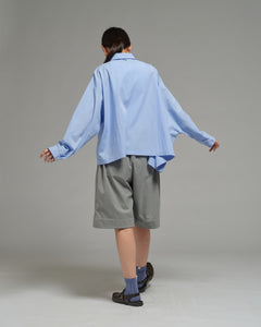 Unisex: Asymmetrical Shirt (Placid Blue)