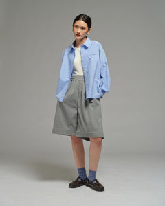 Unisex: Asymmetrical Shirt (Placid Blue)