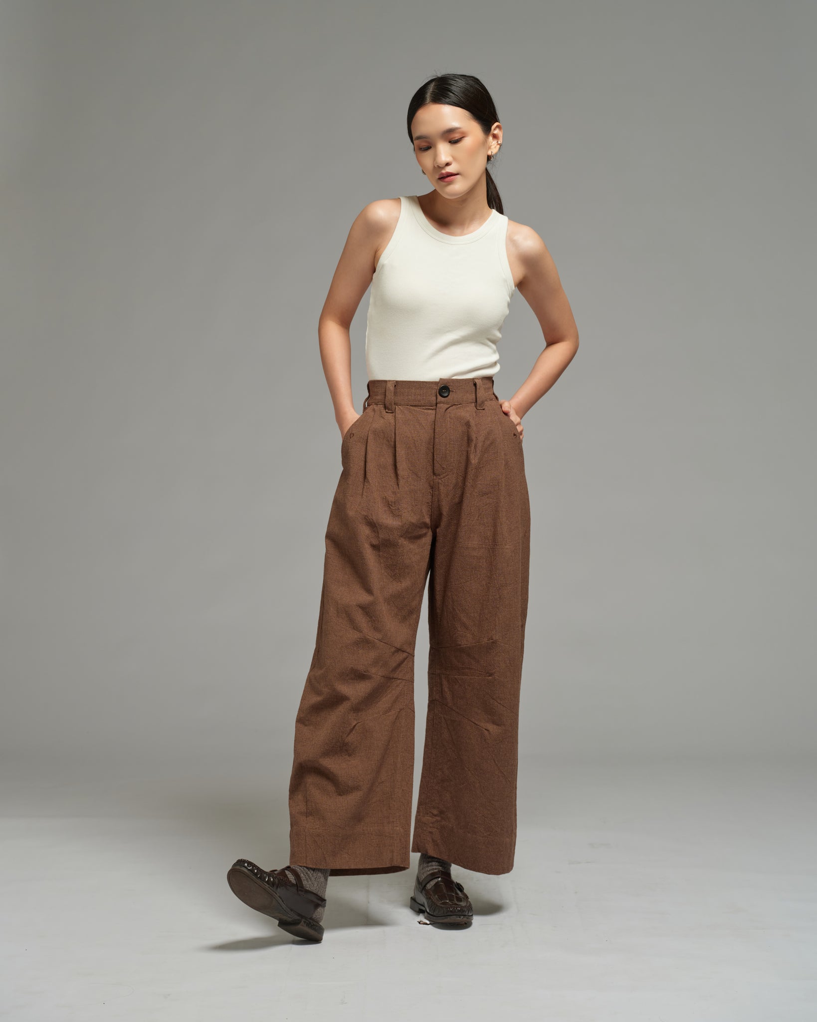 Unisex: Horseshoe Pants (Brown)