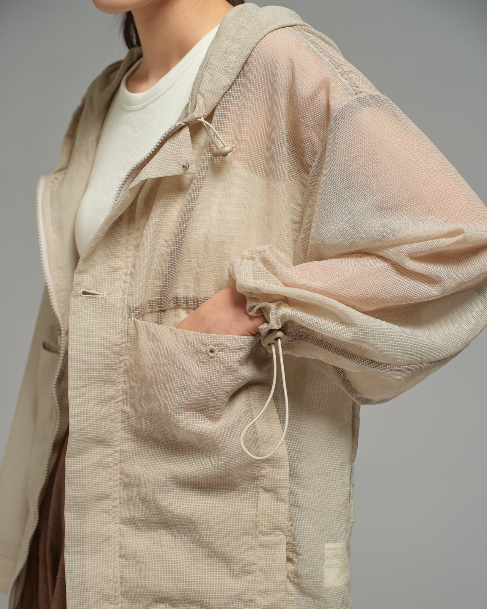 Unisex: The Hooded Jacket (Sand)