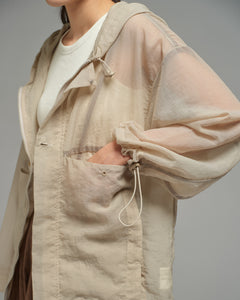 Unisex: The Hooded Jacket (Sand)