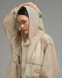 Unisex: The Hooded Jacket (Sand)