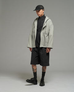 Unisex: Asymmetrical Blazer (Black Stripe)