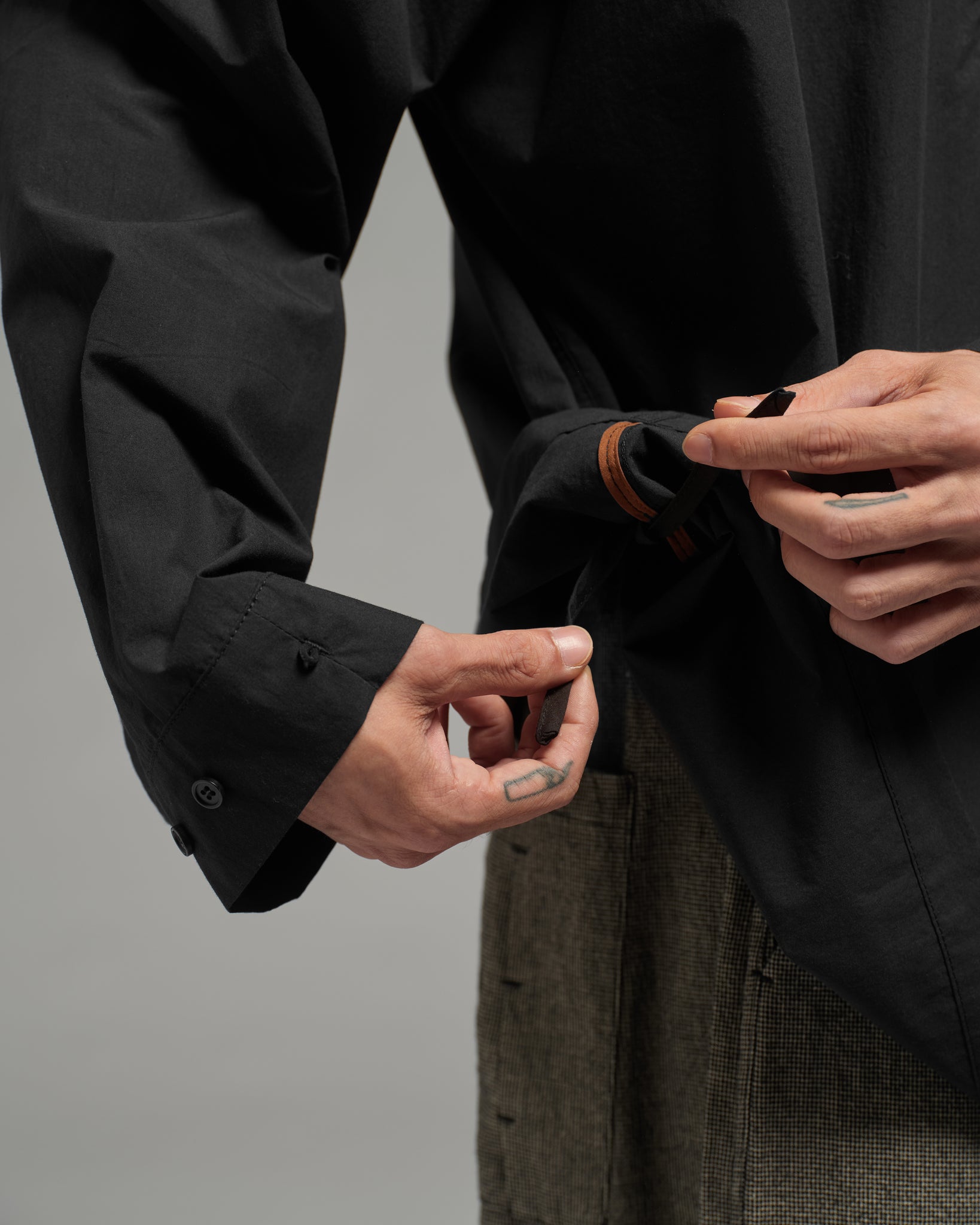 Unisex: Collared Shirt (Black)