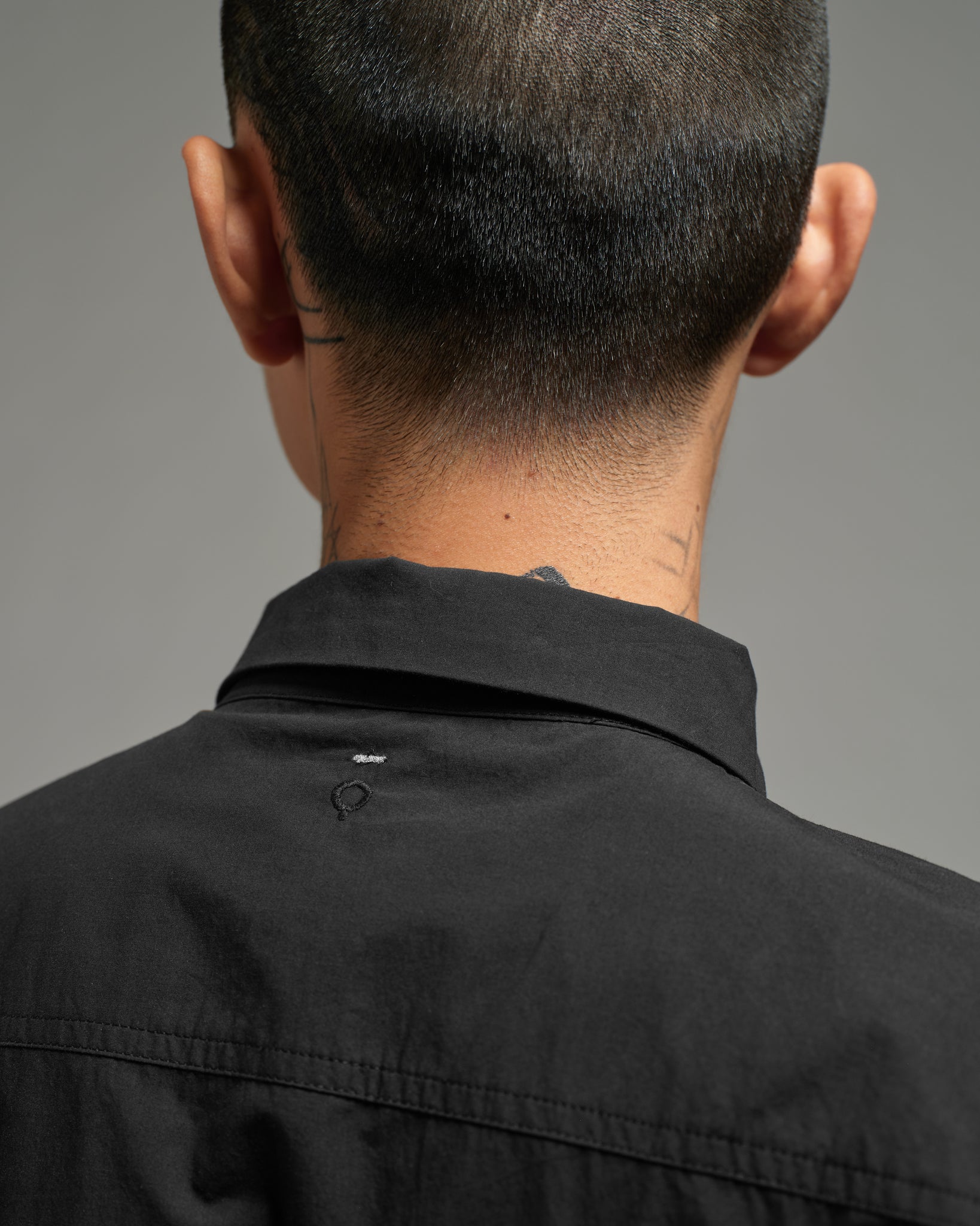 Unisex: Collared Shirt (Black)