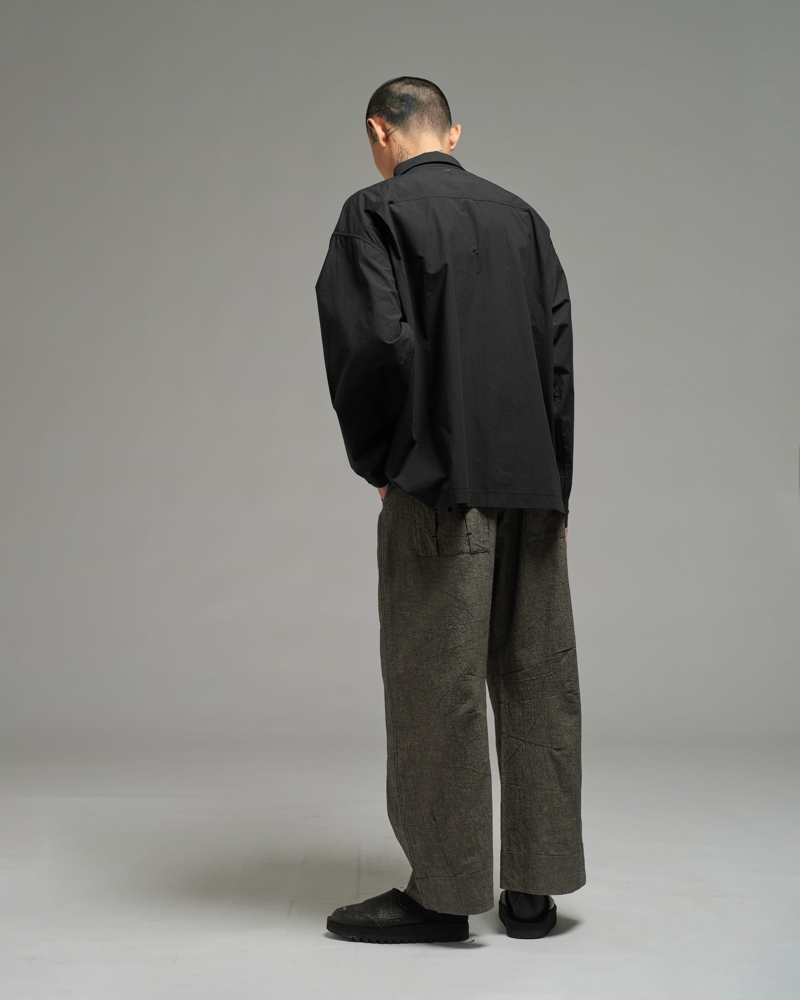 Unisex: Collared Shirt (Black)