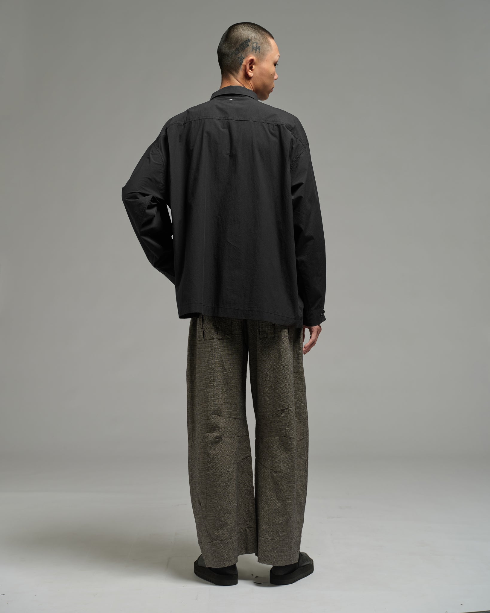 Unisex: Collared Shirt (Black)