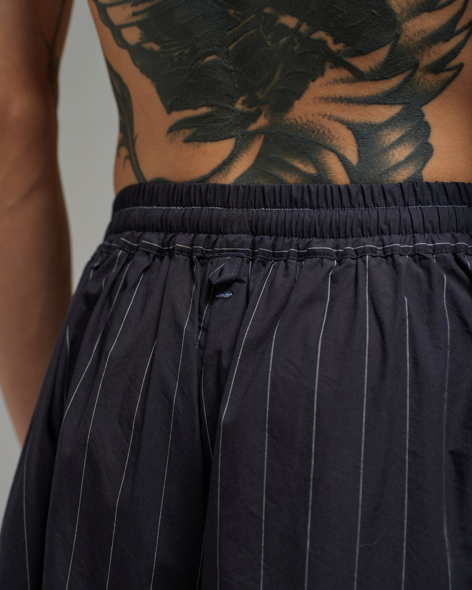 Unisex: Multi Hakama Pants (Pinstripe Dark Blue)