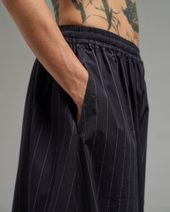 Unisex: Multi Hakama Pants (Pinstripe Dark Blue)