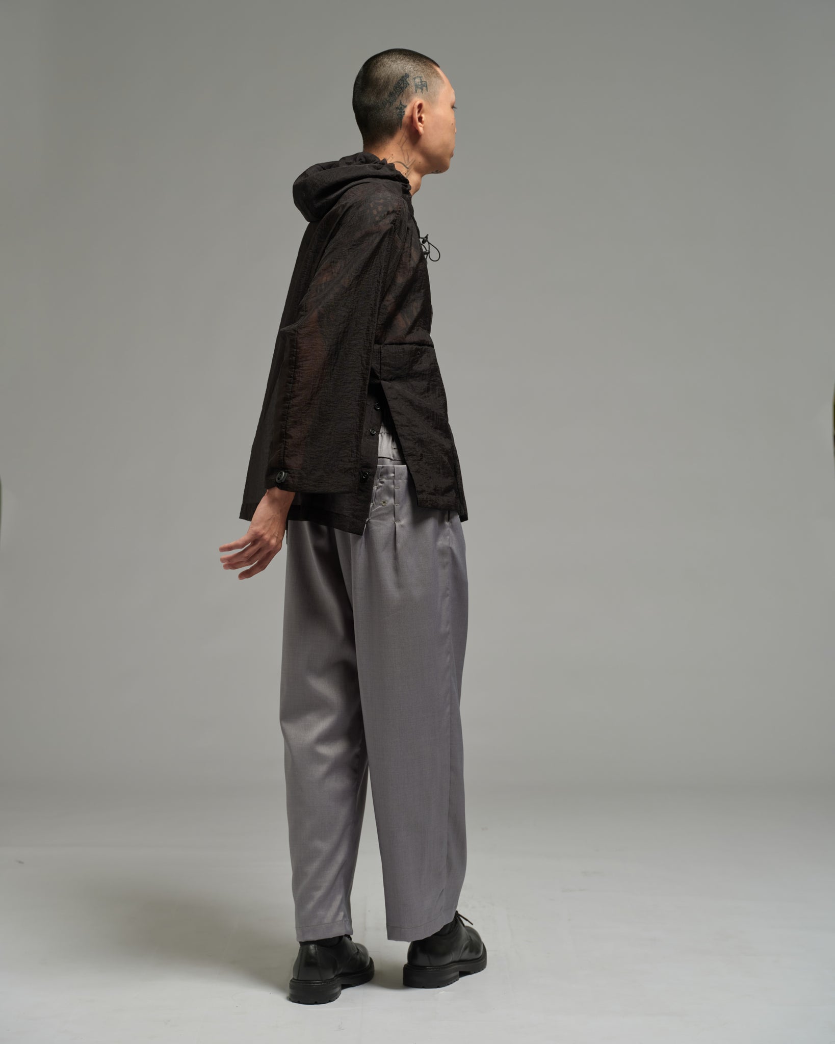 Unisex: Pleated Waist Pants (Grey)