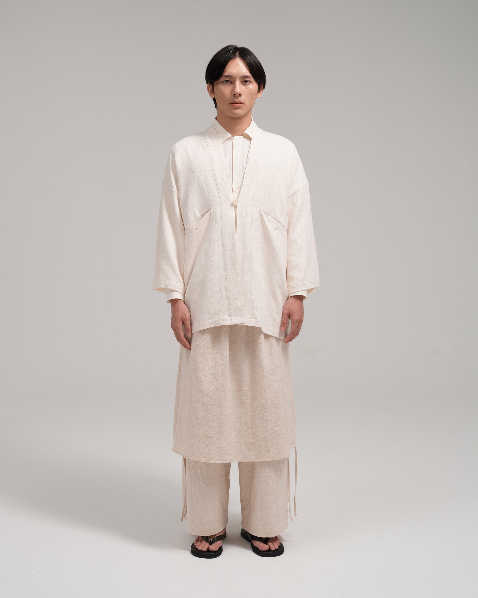 Unisex: The Kimono (Eggshell White)
