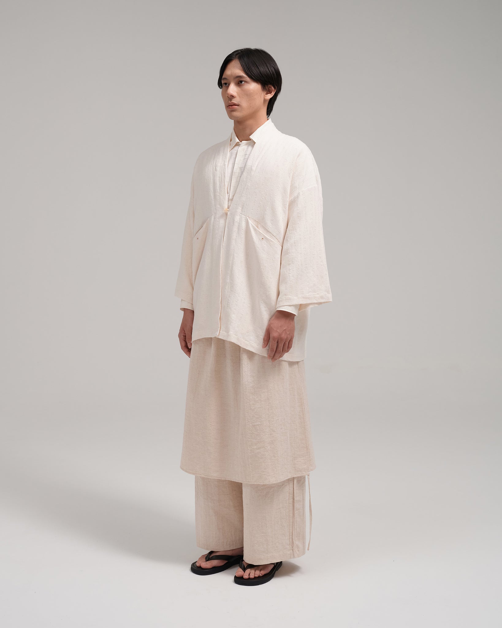 Unisex: The Kimono (Eggshell White)