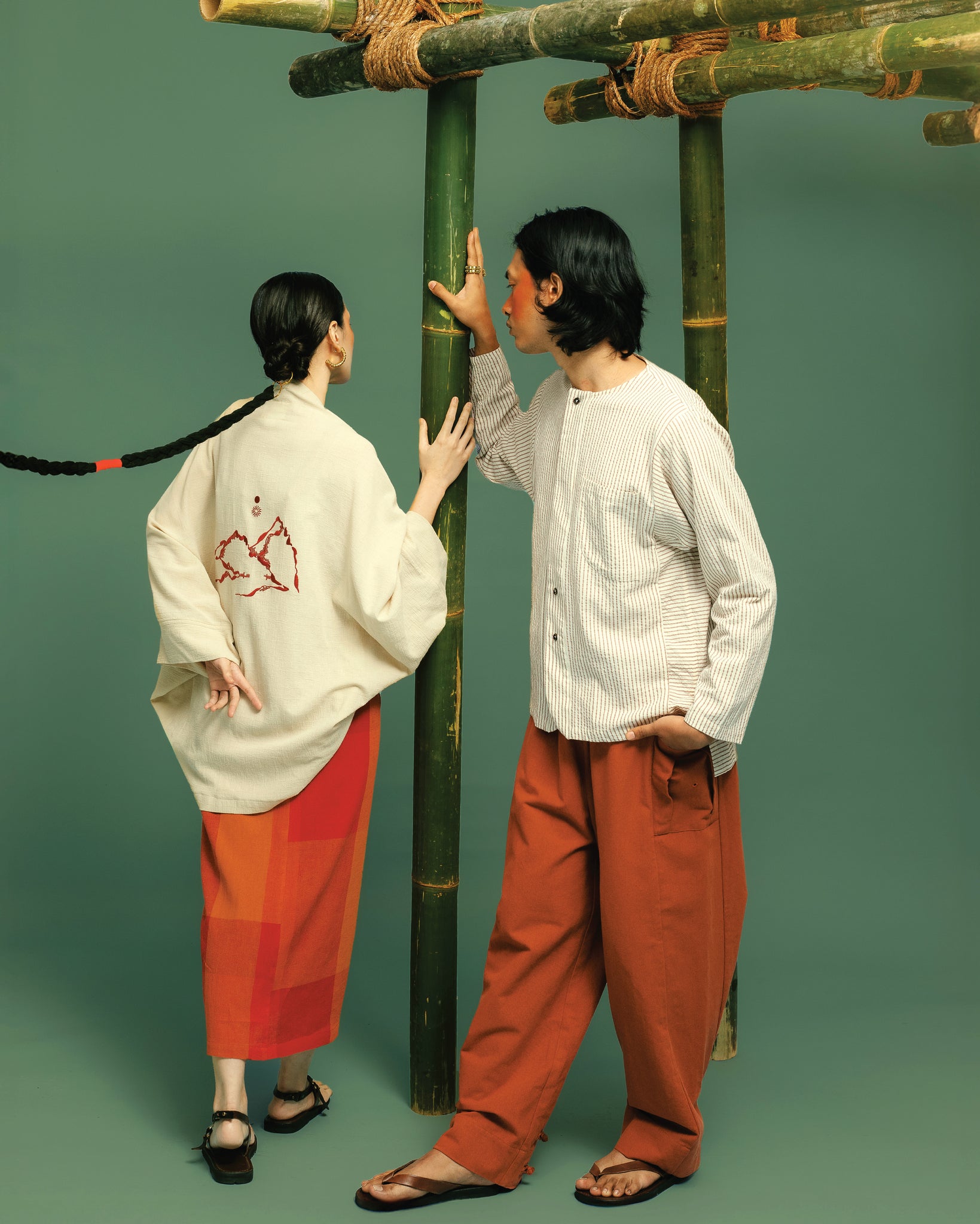 Men: Galah Wide Pants (Brick)