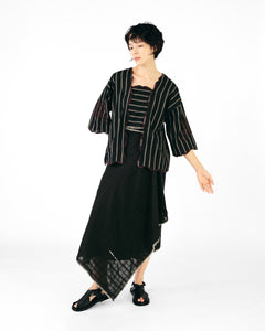 Women: Mekar Loose Kebaya (Black Stripe)