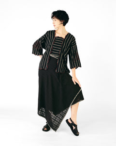 Women: Mekar Loose Kebaya (Black Stripe)