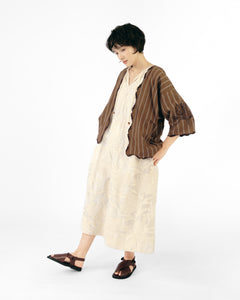 Women: Mekar Loose Kebaya (Brown Stripe)