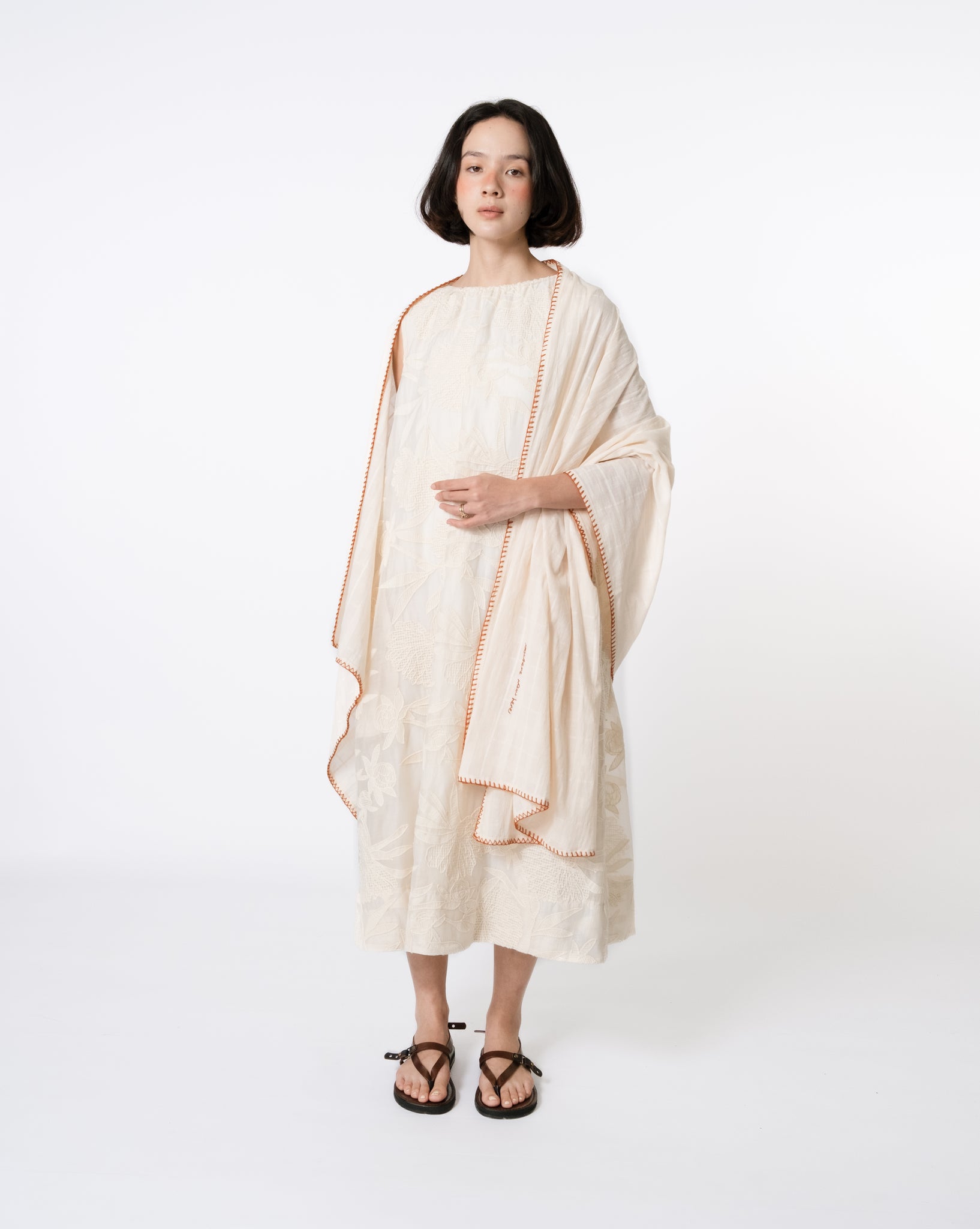 Unisex: Nowhere Shawl (Beige)