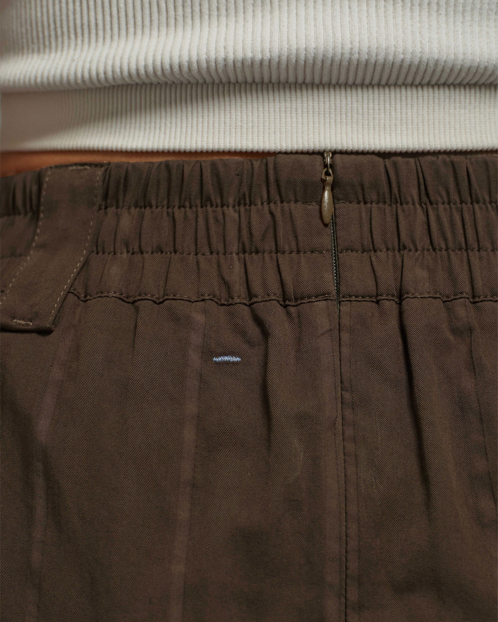 Women: Side Pleated Skirt (Olive)