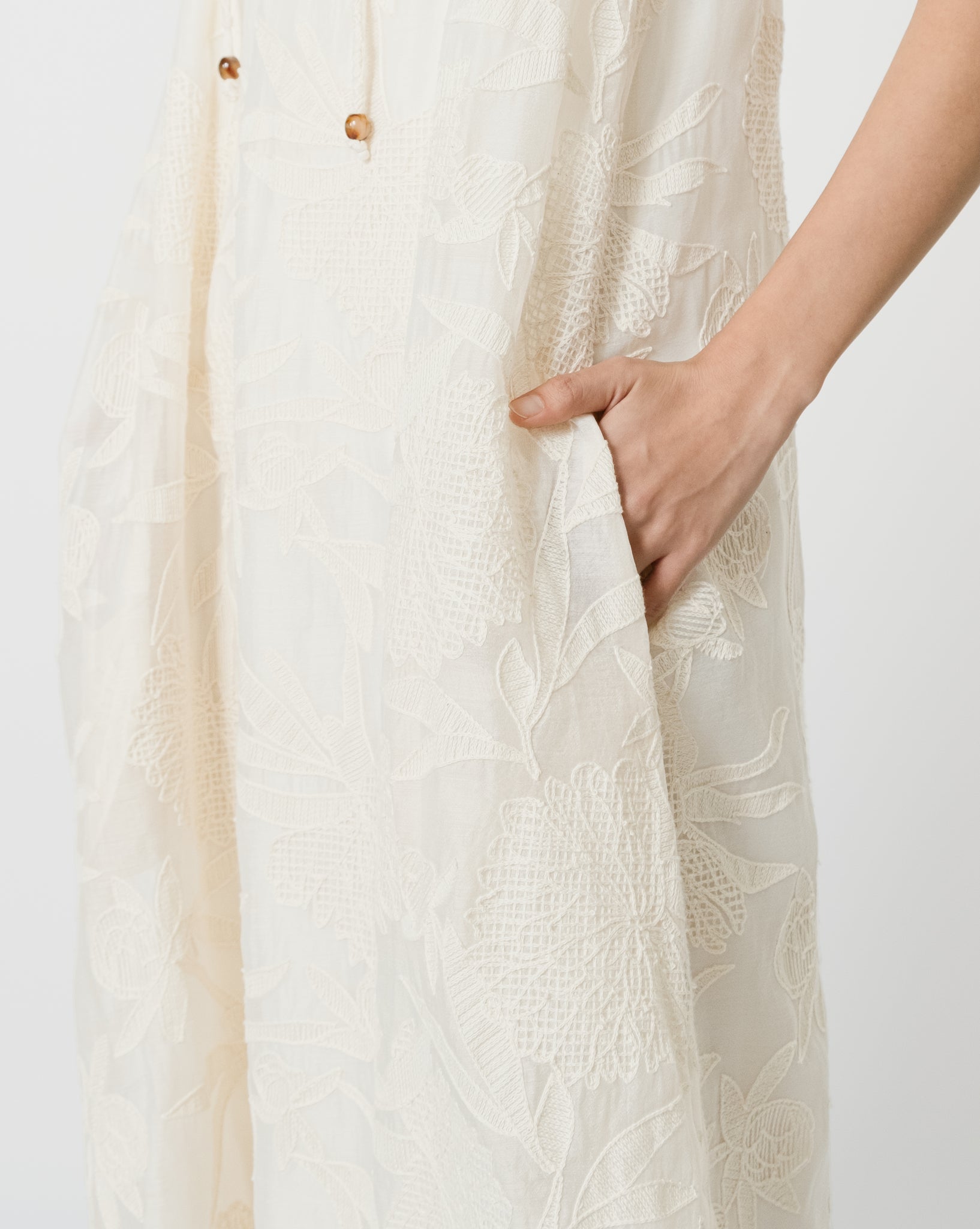 Women: Journey Loose Dress (Floral Embroidery)