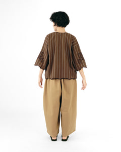 Women: Mekar Loose Kebaya (Brown Stripe)