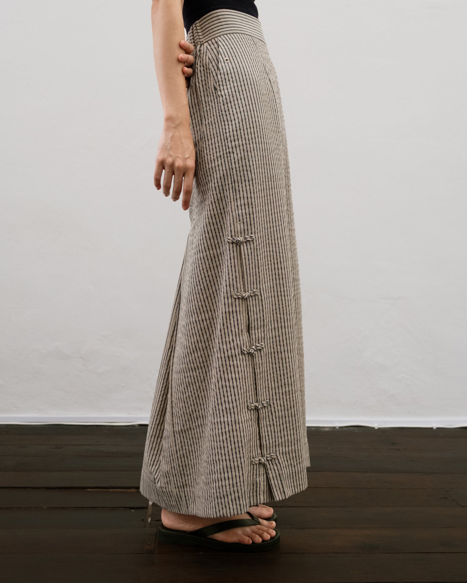Women: Tiān Pencil Skirt (Blue Stripe)