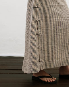 Women: Tiān Pencil Skirt (Blue Stripe)
