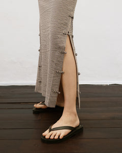 Women: Tiān Pencil Skirt (Blue Stripe)
