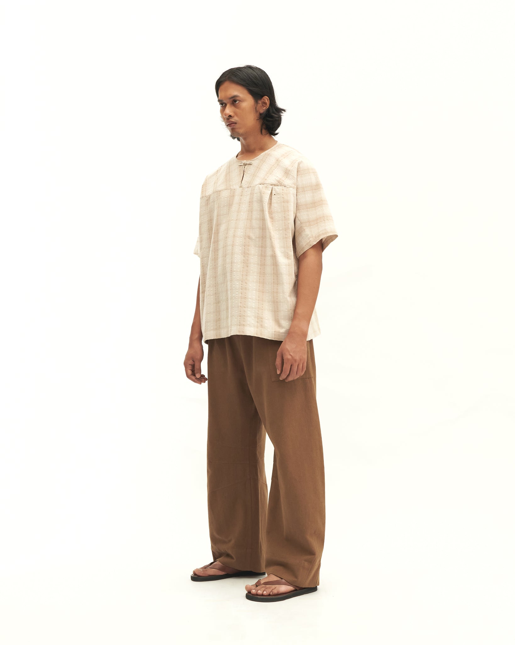 Men: Kongsi Horseshoe Pants (Dark Brown)