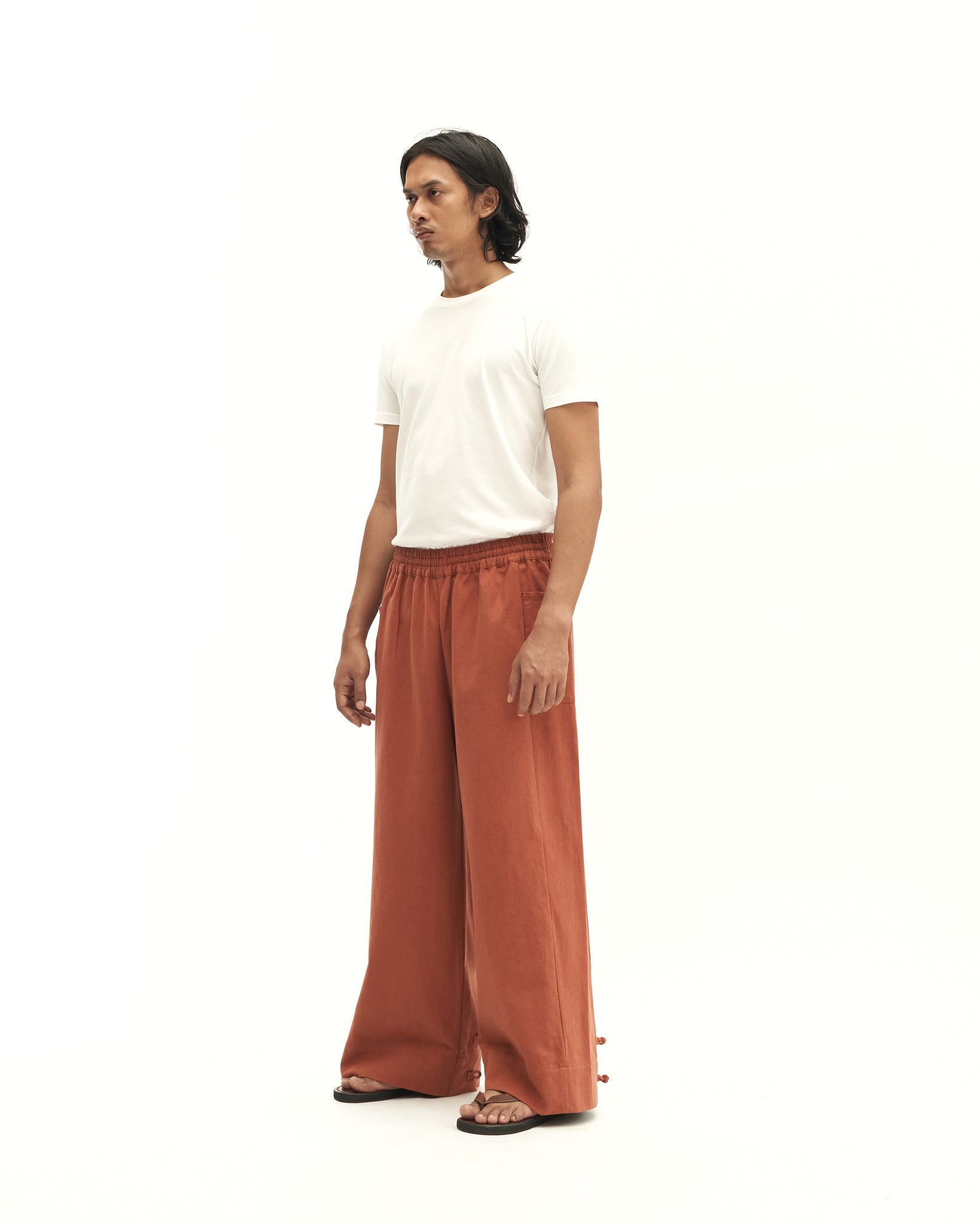 Men: Galah Wide Pants (Brick)