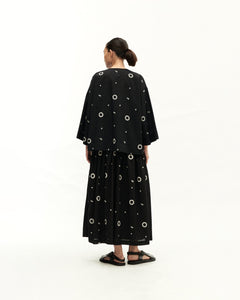 Women: Suria Gathered Skirt (Black Embroidered)