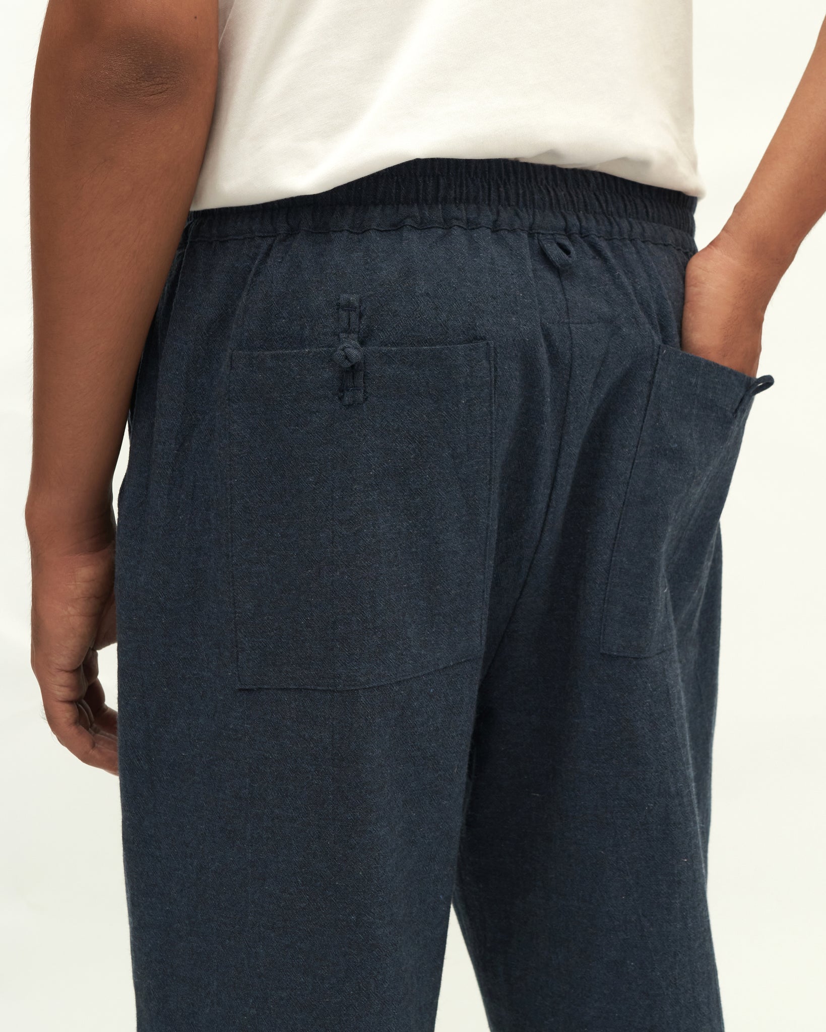 Men: Purnama Straight Pants (Dark Blue)