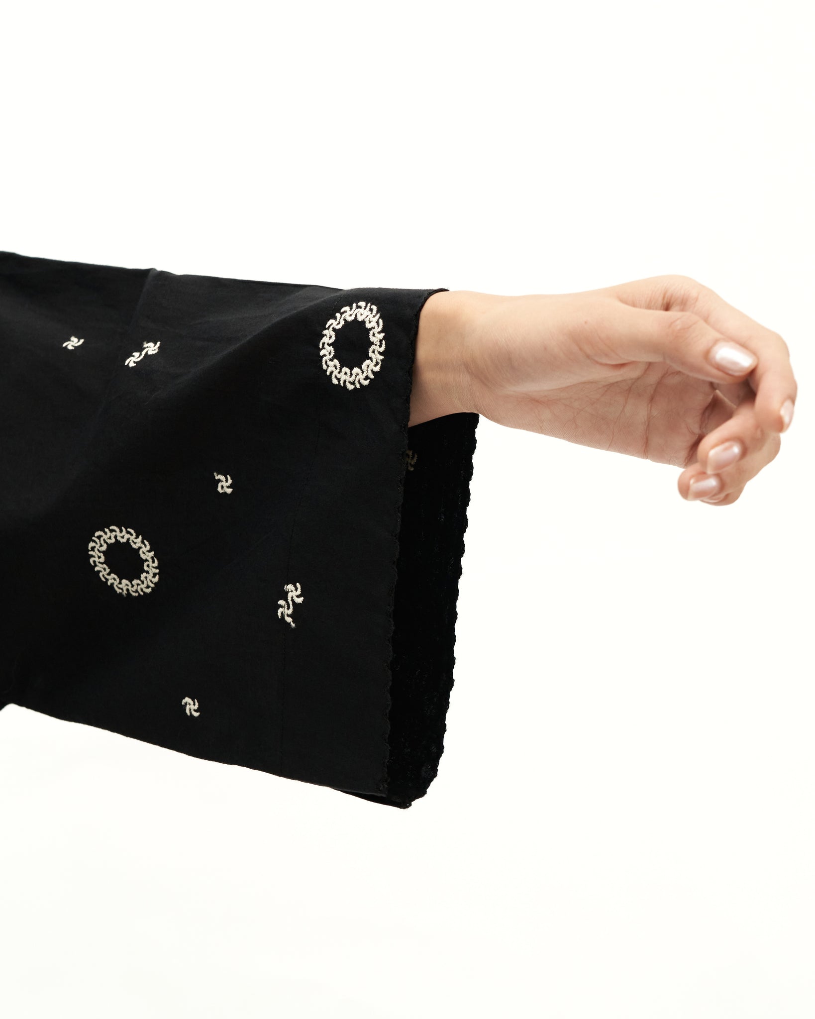 Women: Suria Kedah Top (Black Embroidered)