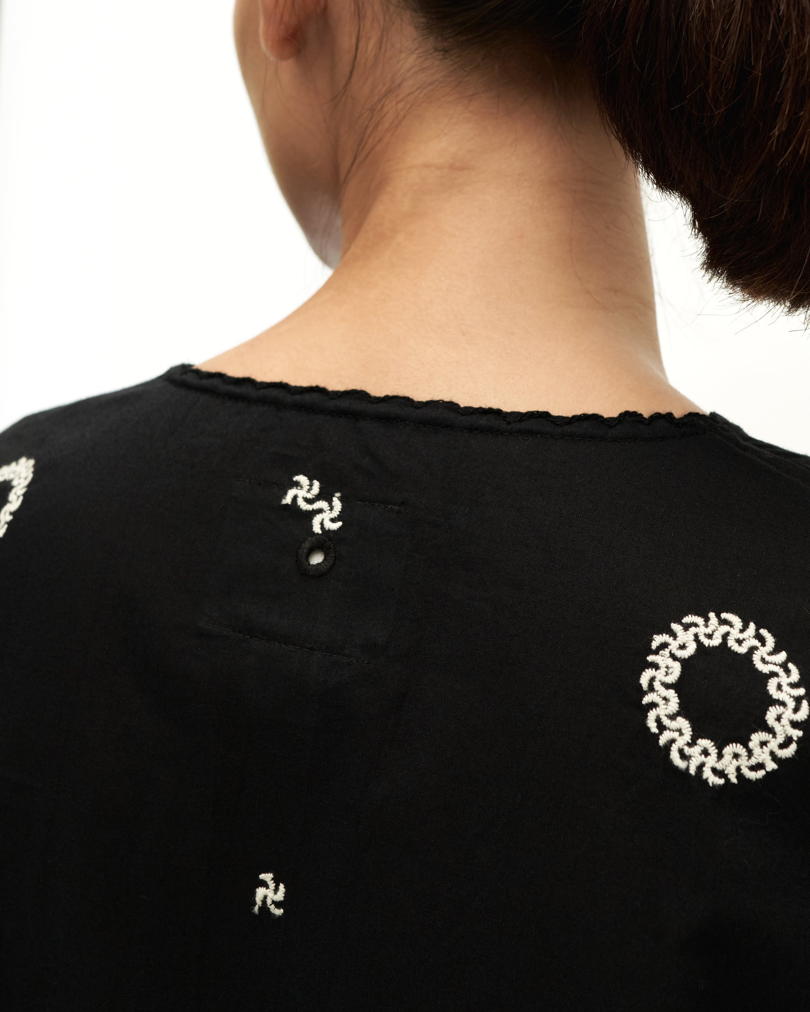 Women: Suria Kedah Top (Black Embroidered)