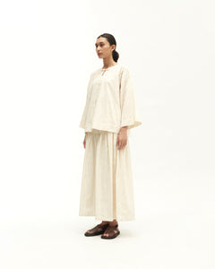 Women: Suria Kedah Top (White Embroidered)