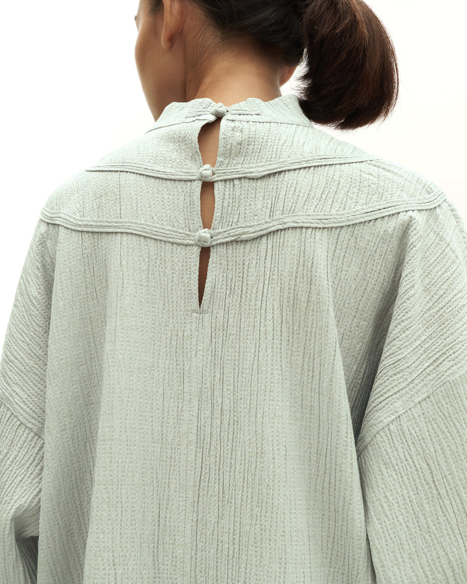 Women: Subuh Kedah Top (Dusty Blue)
