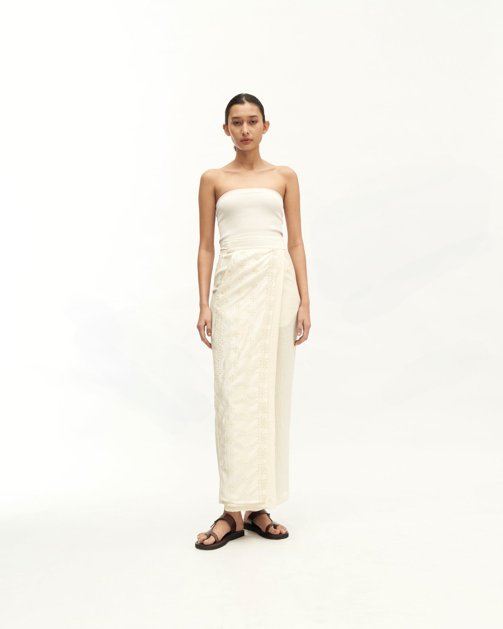 Women: Subuh Wrapped Skirt (Off White)