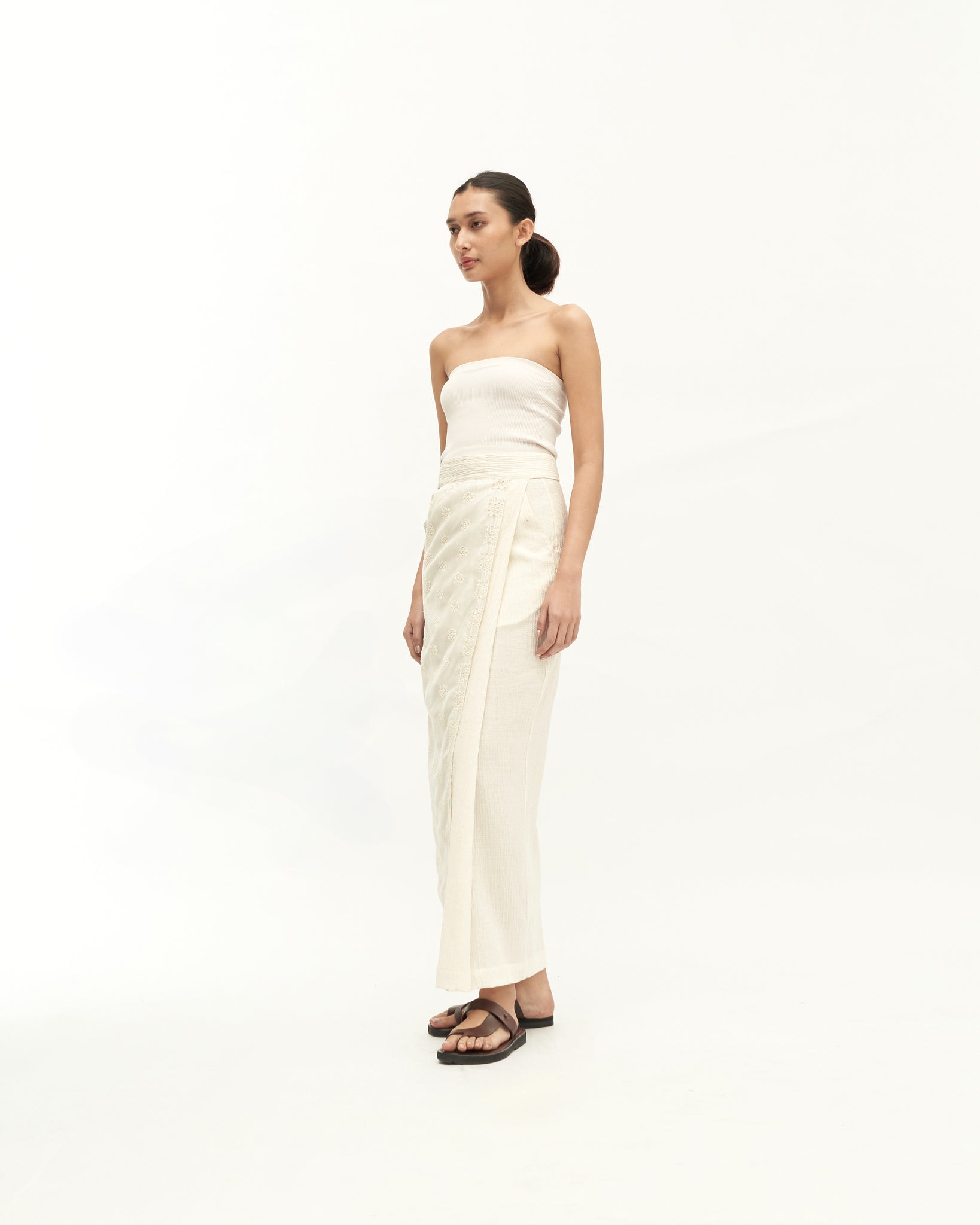 Women: Subuh Wrapped Skirt (Off White)