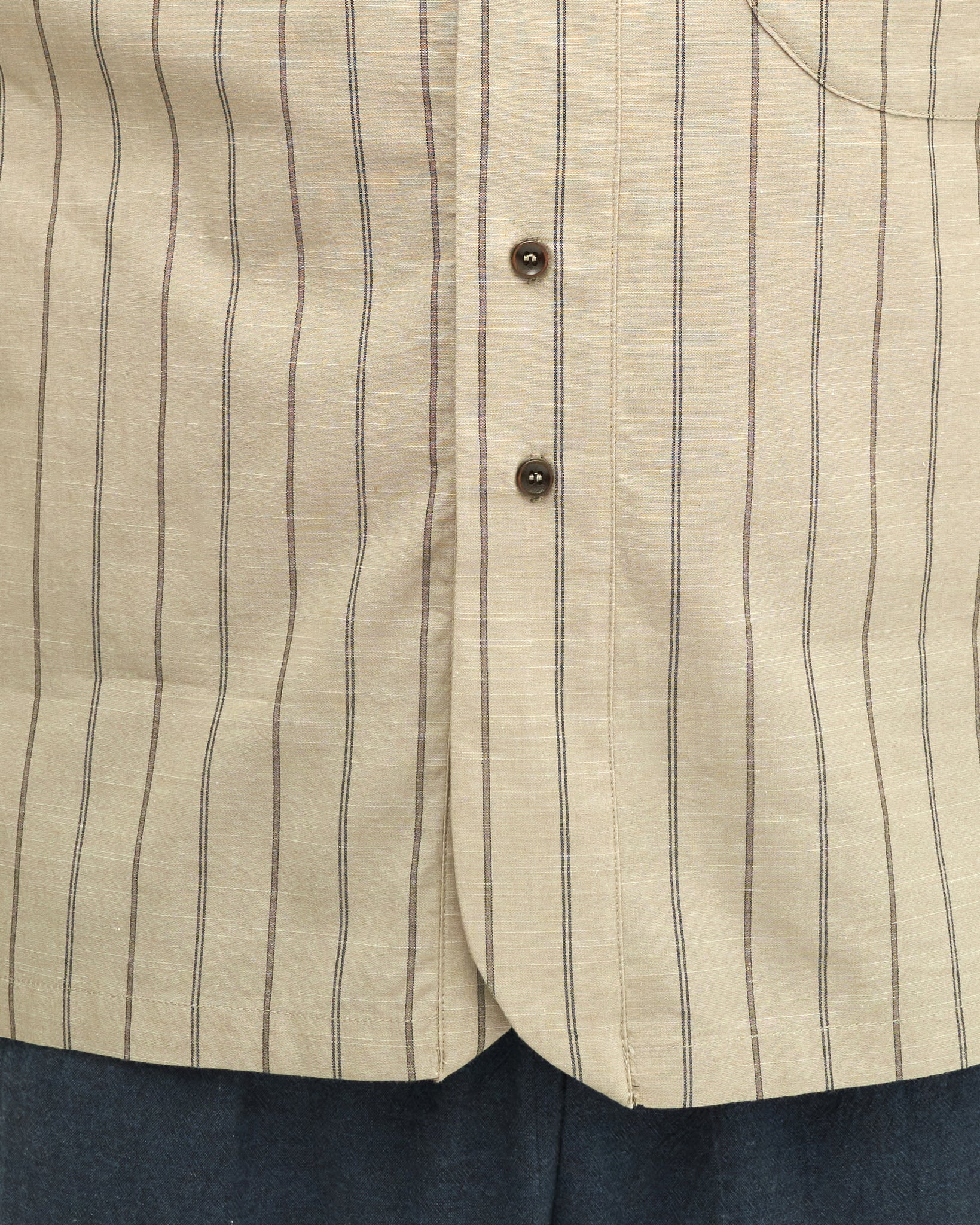 Men: Galah Buttoned Shirt (Grey Stripe)