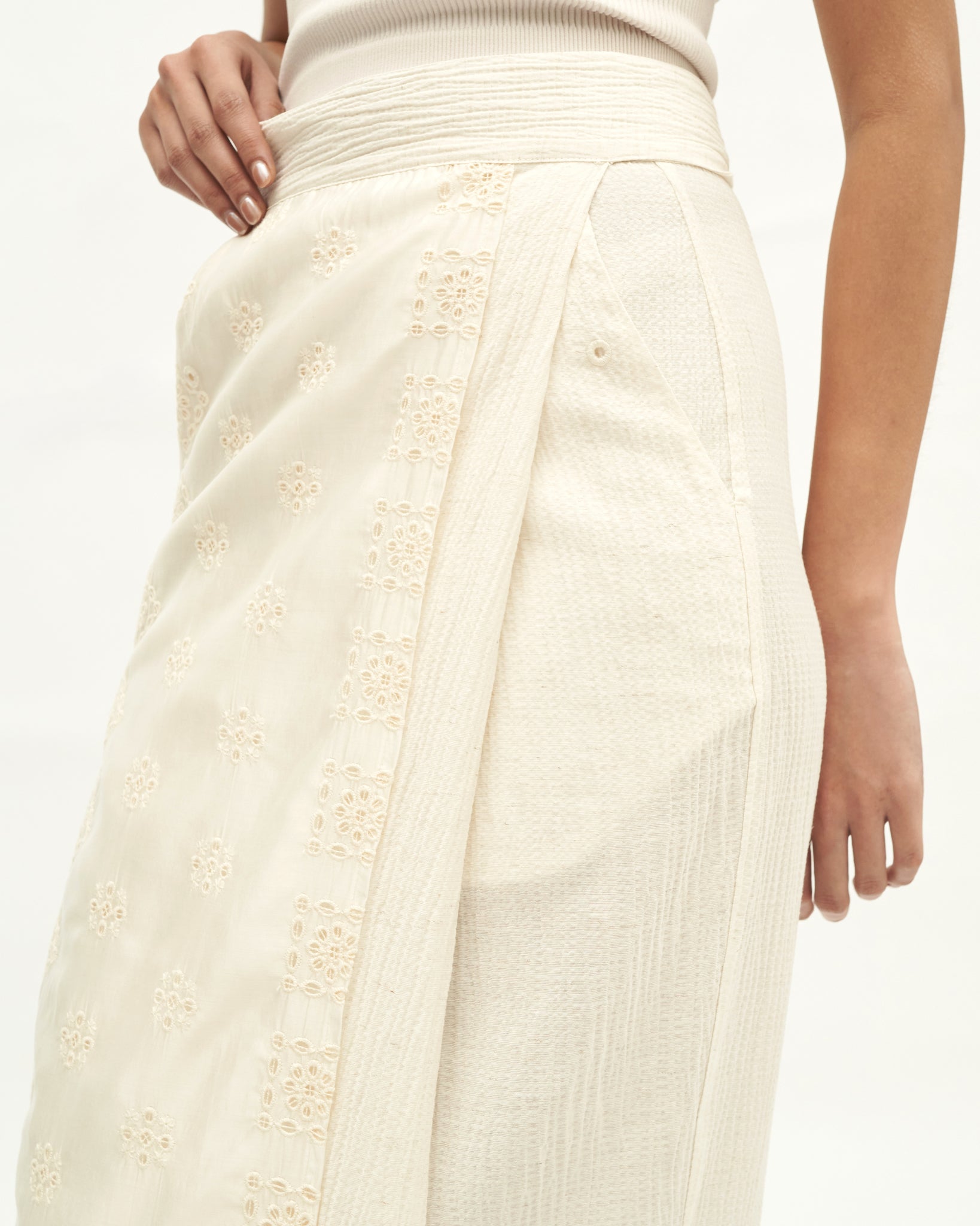 Women: Subuh Wrapped Skirt (Off White)