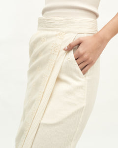 Women: Subuh Wrapped Skirt (Off White)